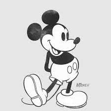 Disney Mickey Mouse Classic Kick Black And White Sweatshirt Grey Mickey Mouse Drawings Mickey Mouse Coloring Pages Mouse Drawing