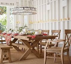 Keep in mind that darker wood tones lean more classic and traditional while grey whitewashed finishes are more farmhouse chic. Aaron Dining Chair Pottery Barn Pottery Barn Dining Table Pottery Barn Kitchen Dining Table