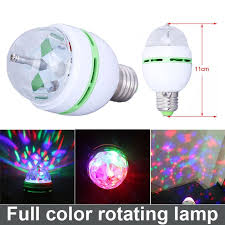 3w E27 Rgb Full Color Led Bulb Crystal Auto Rotating Stage Effect Dj Disco Light Bulb Mini Laser Party S Disco Light Bulb Special Effects Lighting Disco Lights