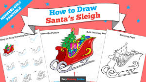And since we've no place to go. How To Draw Santa S Sleigh Really Easy Drawing Tutorial