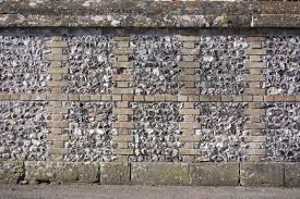 Flint Wall With Brick Banding Brick House Exterior Brickwork