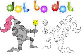 Dot To Dot Knight Stock Illustrations