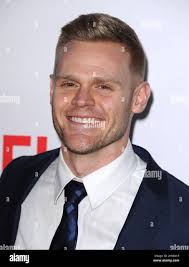 Tom Walker attending the 'Daredevil' premiere in Los Angeles Stock Photo