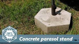 Waited 24 hours till dry. How To Make A Concrete Parasol Stand Diy Youtube