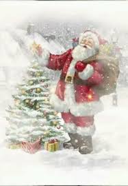 Xmas Santa Claus Video Christmas Art Christmas Paintings Christmas Scenes