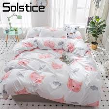 Pretty little bunny cot bed duvet cover and pillowcase set. Bedding Sets Duvet Covers Bunny Cat Rabbit Duvet Cover Pink Quilt Bedding Kids Children Girls Single Set Home Furniture Diy Brucebibee Com