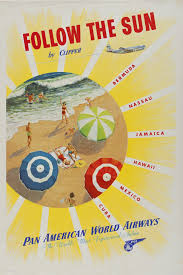 Pan Am Bahamas Vintage Beach Posters Beach Posters Poster