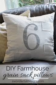 Maybe you would like to learn more about one of these? Diy Farmhouse Grain Sack Pillows A Wonderful Thought