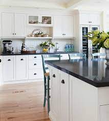 See more ideas about black countertops, kitchen remodel, kitchen design. Off White Shaker Kitchen Cabinets With Beadboard Trim Backsplash Transitional Kitchen Benjamin Moore Cotton Balls