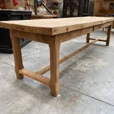 Sélection garantie.ancienne table à thé bajoot en claustras de tek avec insert métal et sa patine turquoise d'origine. Ancienne Grande Table De Ferme En Chene Nord Factory