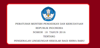 Permendikbud nomor 18 tahun 2016 tentang pengenalan lingkungan sekolah pada siswa baru / mos , unduh disini. Permendikbud Nomor 18 Tahun 2016 Tentang Pengenalan Lingkungan Sekolah Pendidikan Kewarganegaraan Pendidikan Kewarganegaraan