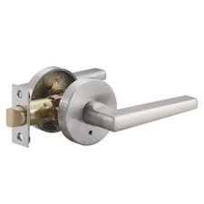 Toledo Fine Locks Tarragona Satin Nickel Plated Privacy Bed Bath Door Lever Set Cv1920ta Us15 The Home Depot Satin Nickel Toledo Tarragona