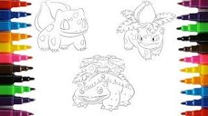 See the whole set of printables here: Pokemon Coloring Pages Bulbasaur Evolution Colouring Book Fun For Kids Youtube