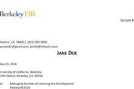 Esl efl asp business english classes example letter and guide to writing cover letters for job interviews to be included with the resume or cv a key part of almost any job application is a cover letter. Cover Letter Sample Uc Berkeley