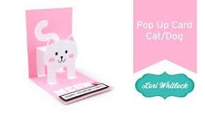 To make the card, start with these supplies. Pop Up Card Cat And Dog Youtube