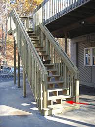 Stair safety hazards, photos of defects open riser stair treads should be to 9 1/4 in depth and will typically be greater at shorter stair riser unsafe deck, deck stairs & deck & stair railing example. Get 37 Stair And Deck Design