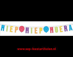 Letterslinger Hiep Hiep Hoera 170cm Direct Leverbaar Sep Feestartikelen