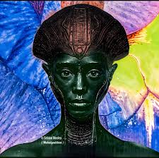 Green Witch. Practiced my green tones. Of course, the real artwork isn't so  faint. Don't know what I set