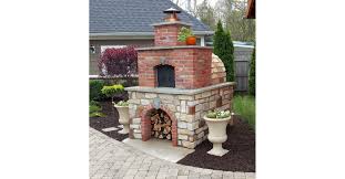 diy wood fired outdoor brick pizza