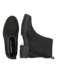 Timberland Leather Womens Black Courmayeur Valley Chelsea Boots Lyst