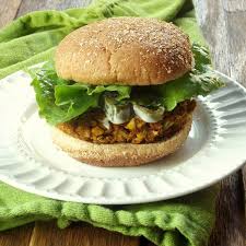Indian Spiced Vegan Masala Burgers Made With Cauliflower And Chickpeas Topped With Tangy Cilantro Mint Vegan Mayo Chickpea Masala Veggie Burger Vegan Sandwich