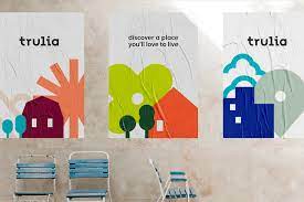 Brand New New Logo And Identity For Trulia By Design Studio Branding Design Badge Design Identity Logo