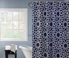 Just Home Dorean Navy White Constellation Shower Curtain Hooks Set Cool Shower Curtains Bathroom Inspiration Shower Curtain Hooks