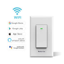 China Smart Wifi Wall Light Switch Works With Alexa Google Assistant Home China Timing Switch Touch Switch