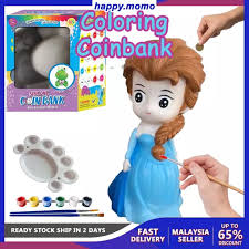 Seronoknya apa yang kita rancang berjalan seperti yang kita mahu walaupun tak berapa menjadi sangat. Diy Frozen Elsa Coloring Silicone Coin Bank Painting Art Craft Tabung Duit Mewarna Kraft Tangan Seni æ‰‹å·¥å½©è‰²å­˜é'±ç­'æ‰'æ»¡ Lazada