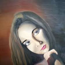 Woman In Hat, Pintura por Aaron Acker