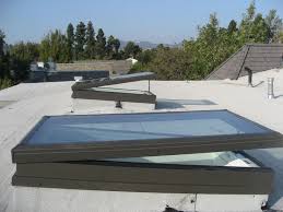 Hancock Park Los Angeles Conversion From Old Bubble Domes To Velux Fresh Air Venting Skylights By Trouble Free Skylights Of Cour Moderne Hauser Haus Modern