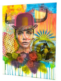 Rare Original Signed Mark Drew Street Knowledge N.W.A Acrylic o Canvas  Snoopy