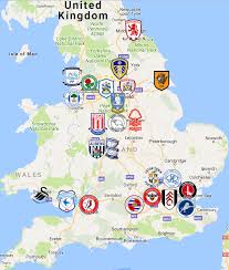 I did a quick mock up north american premier league map. 2019 Efl Championship England Map England Map Map Sports Logo