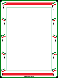 Festive Red White Green Flags Border Italy Party Italy Party Theme Italian Themed Parties
