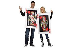 Spades, clubs, hearts, and diamonds. Dark King Queen Of Hearts Playing Card Skulls Couple Men Women Costume Kogan Com