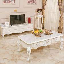 A streamlined design and slim legs give this piece a. European Style Carved Living Room White Elegant Modern Wooden Marble Top Coffee Table Home Furniture China Home Furniture Coffee Table Modern Coffee Table Modern Wooden Made In China Com