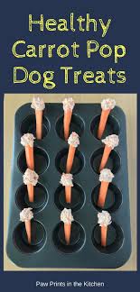 Apples, cinnamon, sweet potatoes, pumpkin…these are the delicious and nutritious low calorie pumpkin spinach dog treats for dogs who want taste without the waist! Carrot Pop Dog Treats Are Easy To Make And Use Only Two Ingredients Plus Carrots Are A H Dog Treats Homemade Recipes Vegetarian Dog Treats Homemade Dog Treats