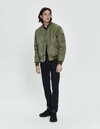 John Elliott Bogota Bomber Jacket In Olive Bomber Jacket Jackets Bomber