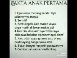 Mereka sangat menghormati batasan yang dimiliki oleh orang lain. Fakta Anak Pertama Youtube