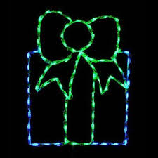 Brite Ideas Led Gift Box 94 Light Lighted Window Decor Wayfair In 2020 Window Decor Outdoor Christmas Decorations Yard Christmas Light Displays