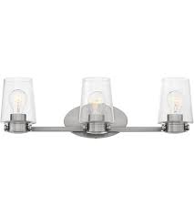 Hinkley 5403bn Branson 3 Light 24 Inch Brushed Nickel Bath Light Wall Light