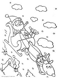 We have collected 76+ santa sleigh coloring page printable images of various designs for you to color. Winter Santa On A Sleigh Coloring Pages Coloring Pages Printable Com