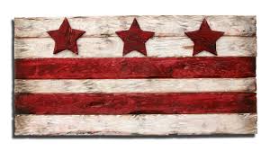 Flag emblematic of the district of columbia is available in many different sizes and two different fabric types at united states flag store, which stocks the district of columbia flag in 4 x 6, 12 x 18, 2' x 3', 3' x 5' and 4' x 6' nylon, and also a superknit polyester version that measures. District Of Columbia Flag Weathered Wood One Of A Kind Wooden Vintage Art Distressed Recycled Washington Dc Flag Art Home Decor Red Chris Knight Creations