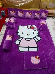 Jual beli mudah dan cepat hanya di toko paling bagus karpet lantai mobil hello kitty warna merah bahan latex kami juga menjual bermacammacam emblem log. Jual Karpet Karakter Full Set Printing 3cm Hello Kitty Ungu Di Lapak Valerystore Bukalapak