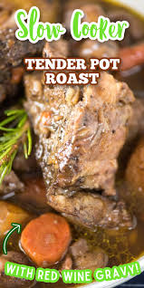 A pot roast recipe for cooking a roast in a crock pot that is easy to prepare. The Best Slow Cooker Pot Roast Recipe Go Go Go Gourmet