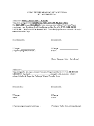 Nota Serah Tugas