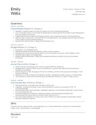 Without a strong work history, this job seeker uses a functional resume format to focus on his relevant internships and the skills he will bring to the position. Finance Manager Resume Examples And Tips Zippia