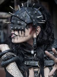 Post Apocalyptic Rubber Face Mask Postapokalyptisch Apokalyptisch Kriegerin Kostum