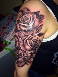 Rose Tattoos Or Half Sleeve Tattoos On Women Tattoos Pinterest Rose Tattoo Sleeve Tattoos For Women Half Sleeve Half Sleeve Tattoo