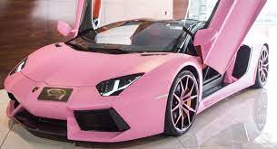 Lamborghini Aventador In Pepto Pink Over Orange Has Got To Be Ironic Carscoops Pink Lamborghini Lamborghini Aventador Roadster Lamborghini Aventador